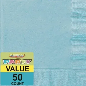 50pk Napkins - Baby Blue