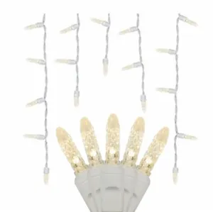 70 Warm White Icicles - Premium - LED Christmas Lights