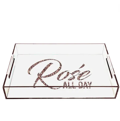 Acrylic Rosé All Day Tray