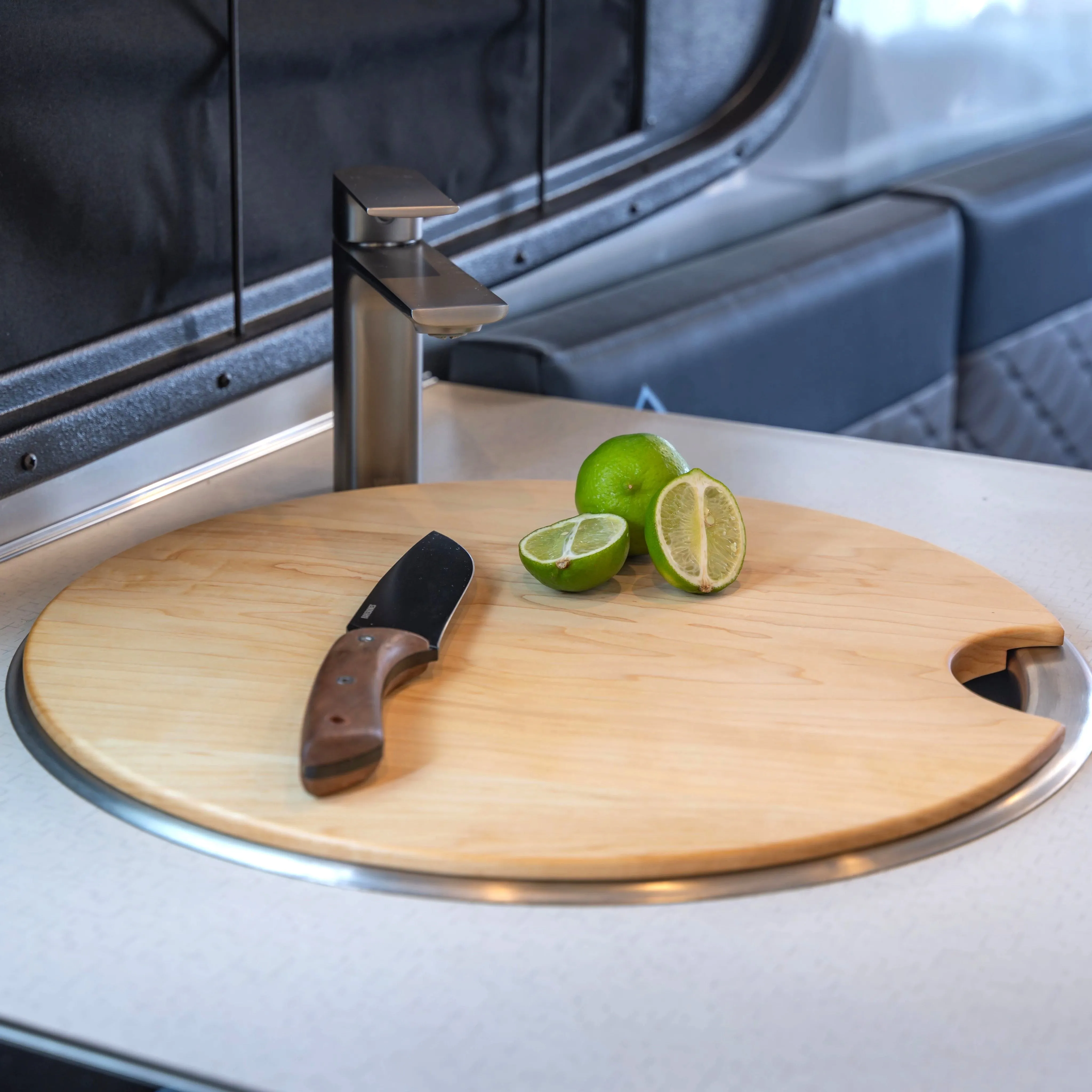 Airstream Custom Sink Cutting Boards for Basecamp