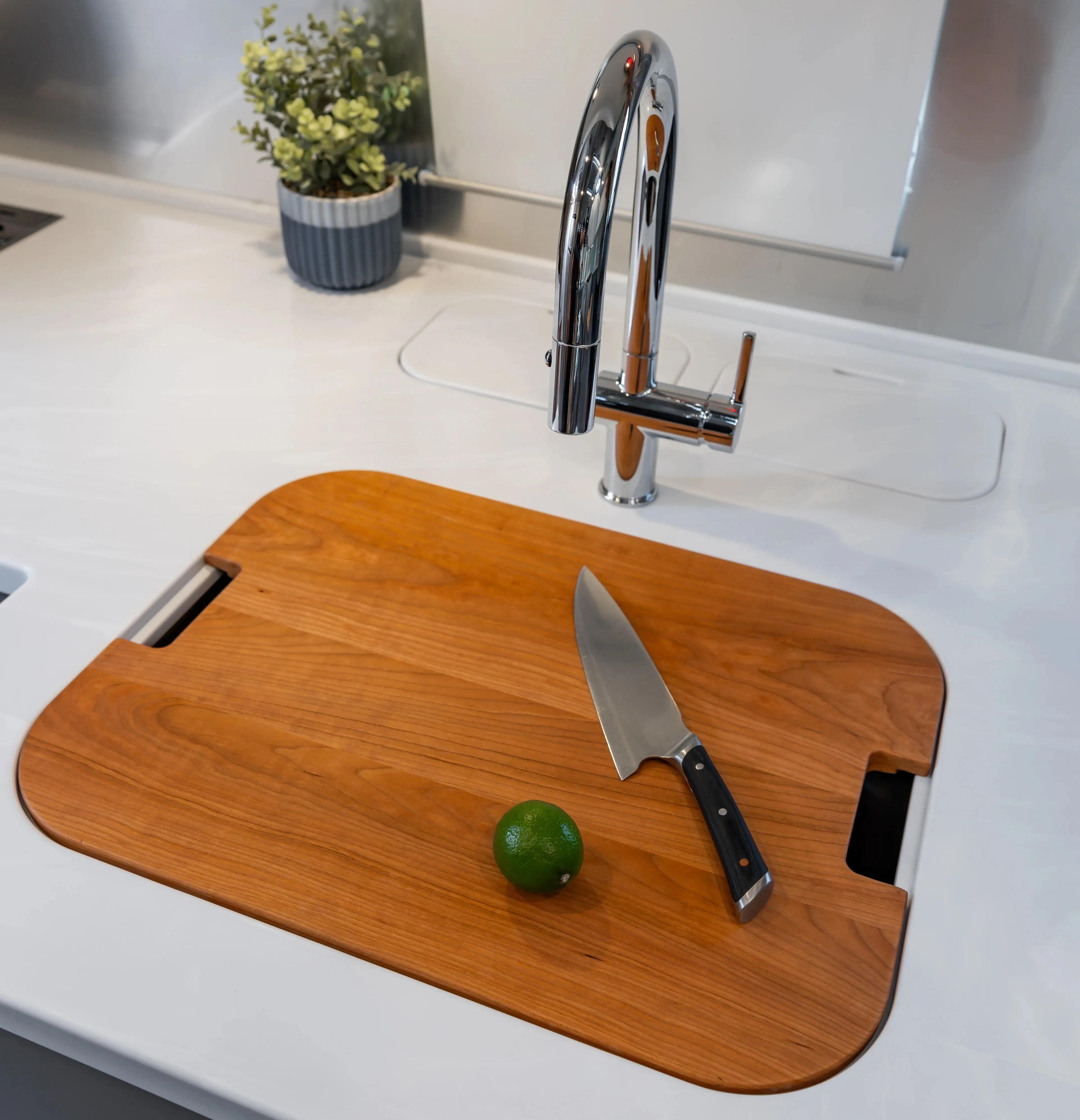 Airstream Custom Sink Cutting Boards for Excella Travel Trailers