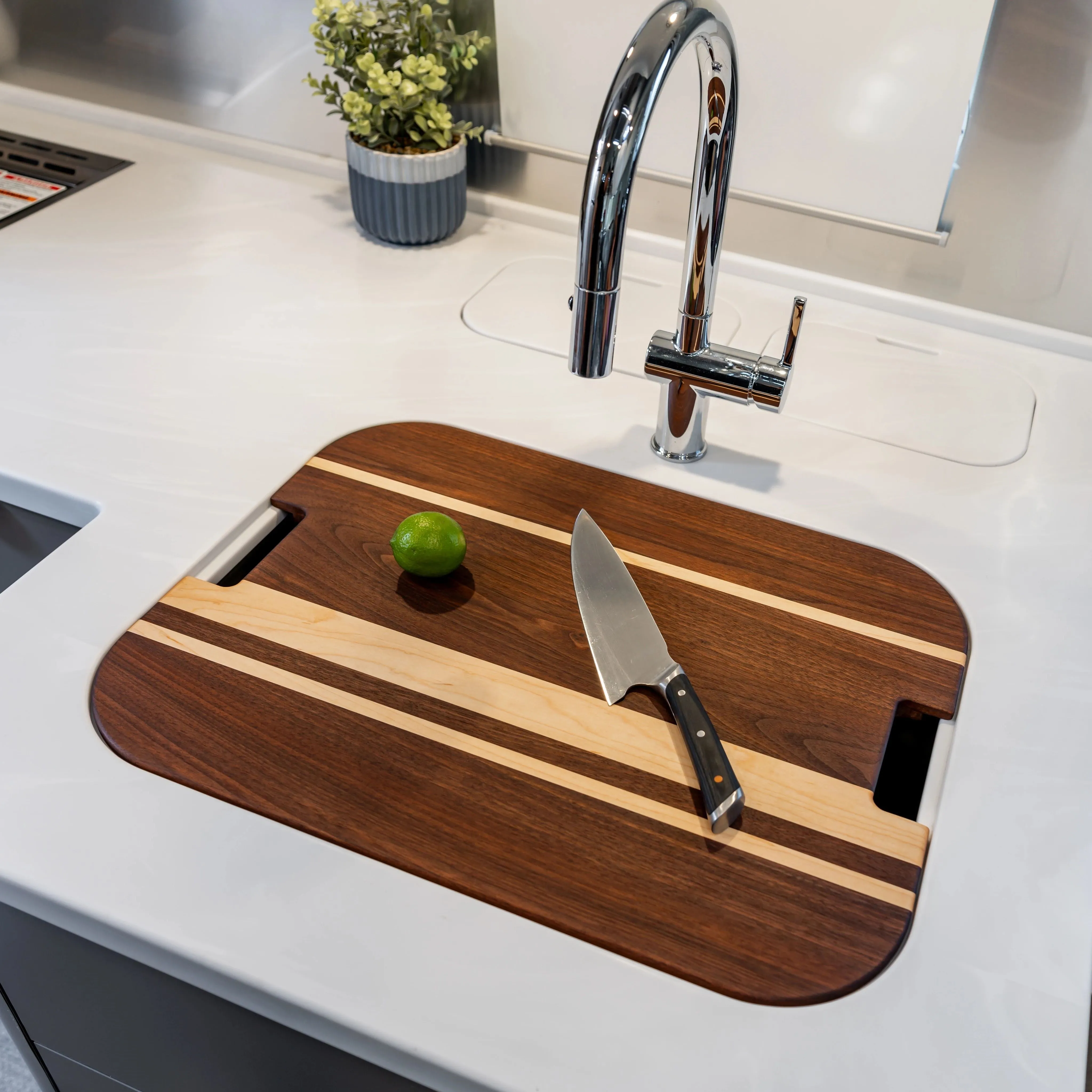 Airstream Custom Sink Cutting Boards for Excella Travel Trailers