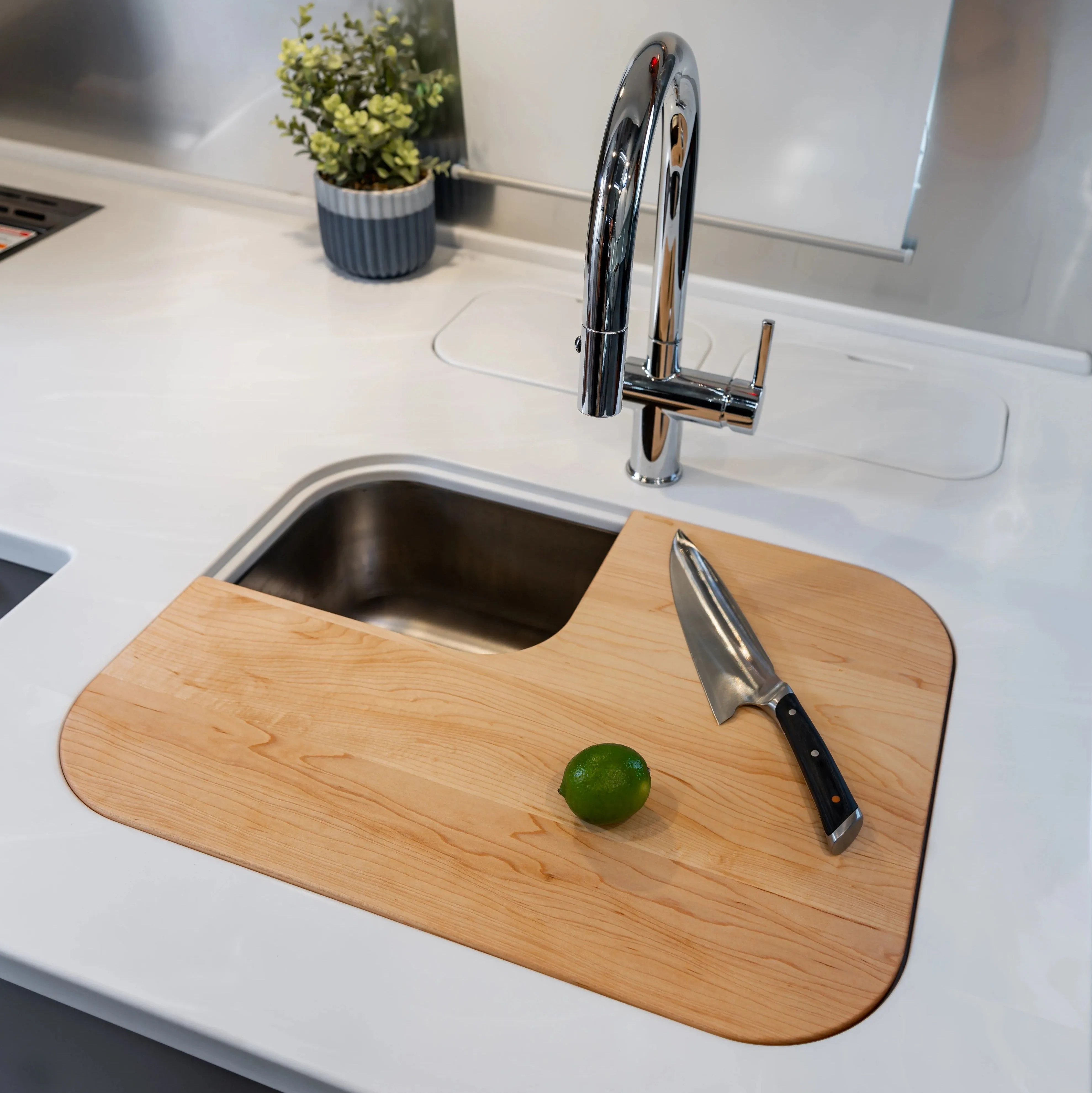 Airstream Custom Sink Cutting Boards for Excella Travel Trailers