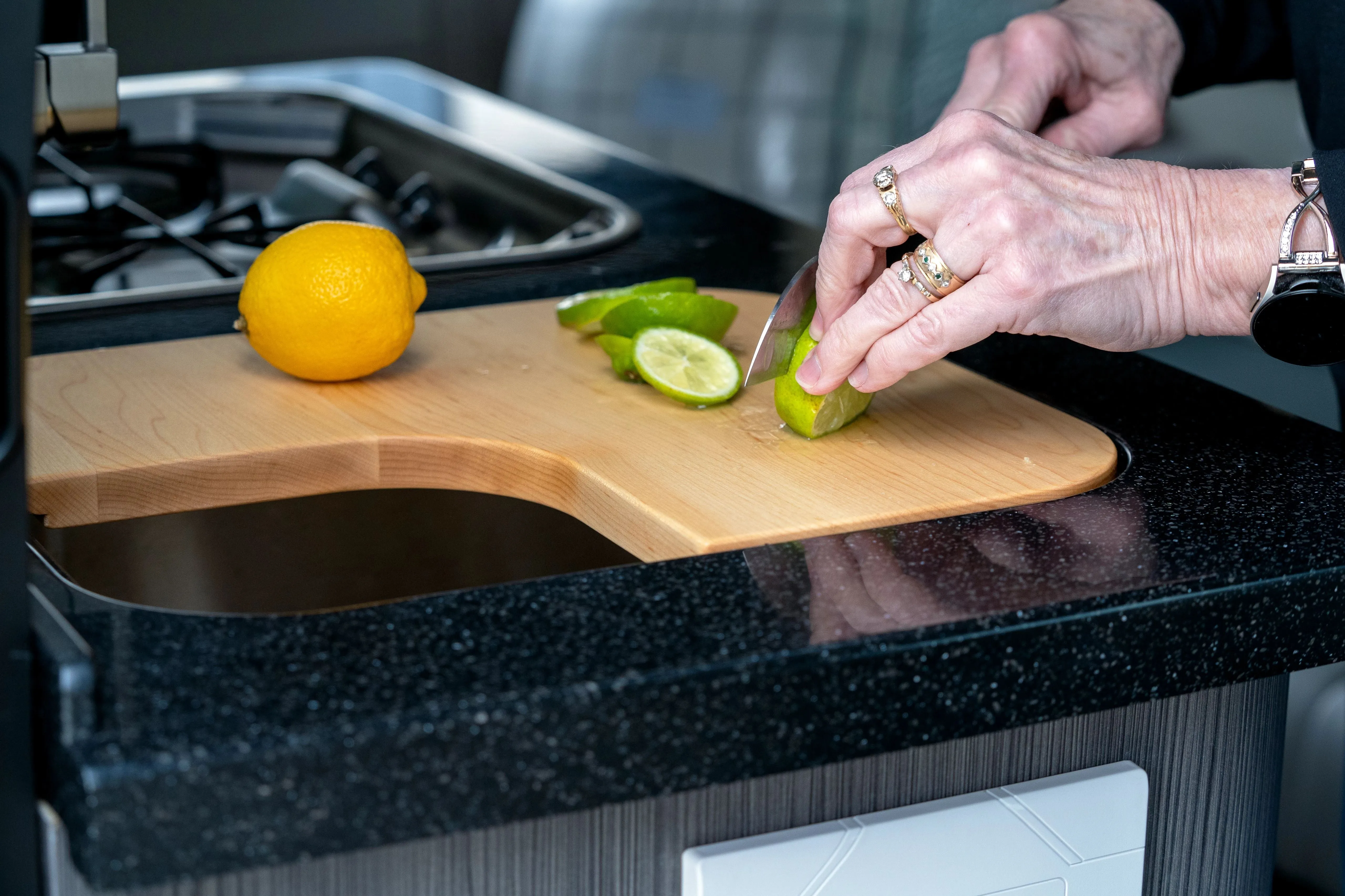 Airstream Custom Sink Cutting Boards for Interstate 24GL