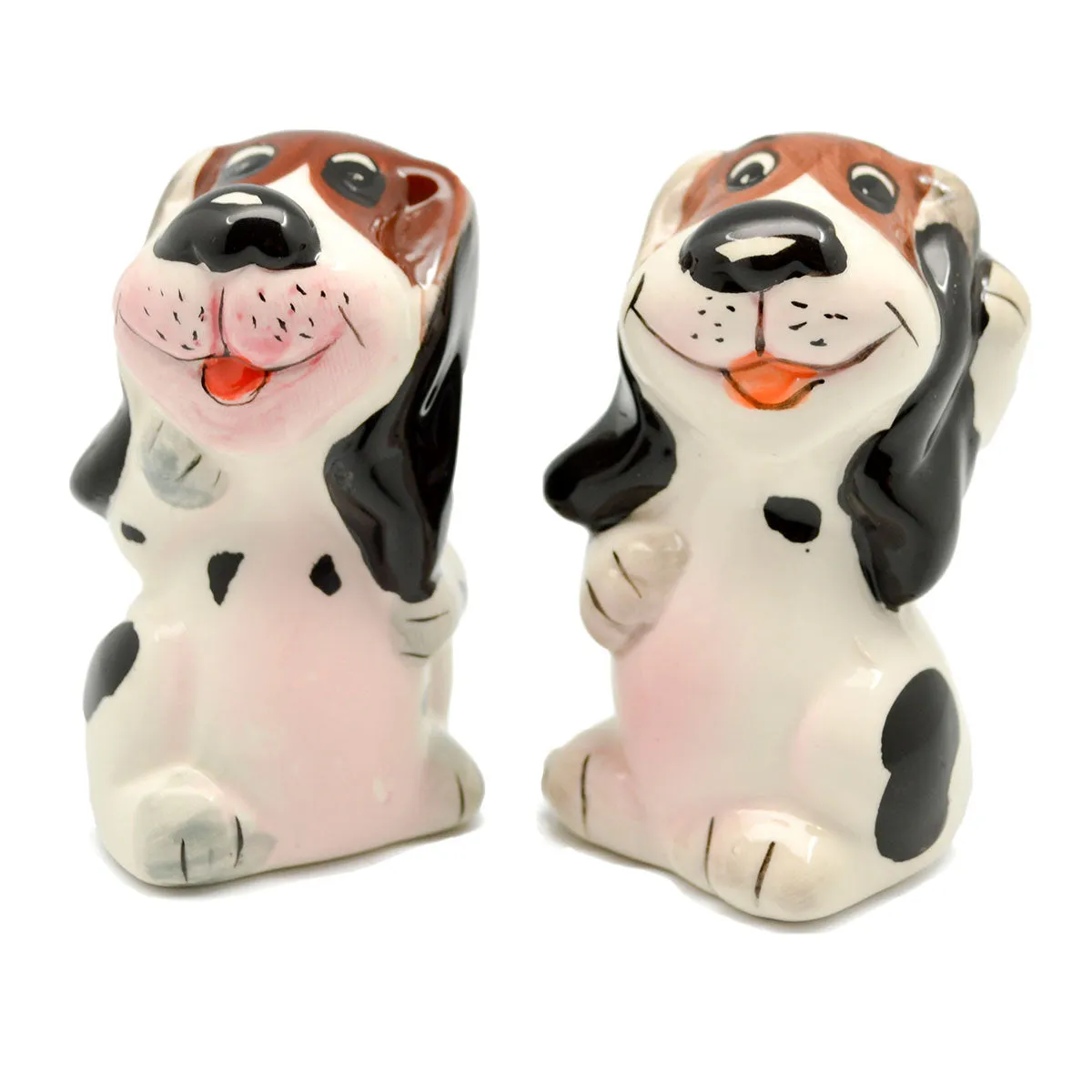 Animal Salt and Pepper Shakers Dogs Basket