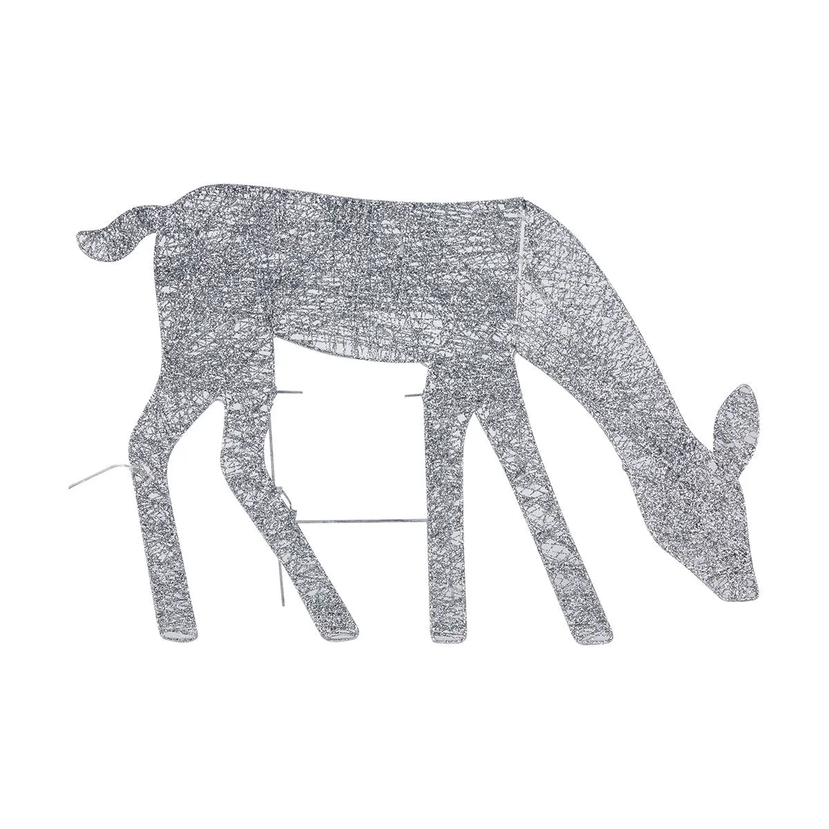 Anko 45 LED Solar Powered 3 Glittered Wire Reindeers