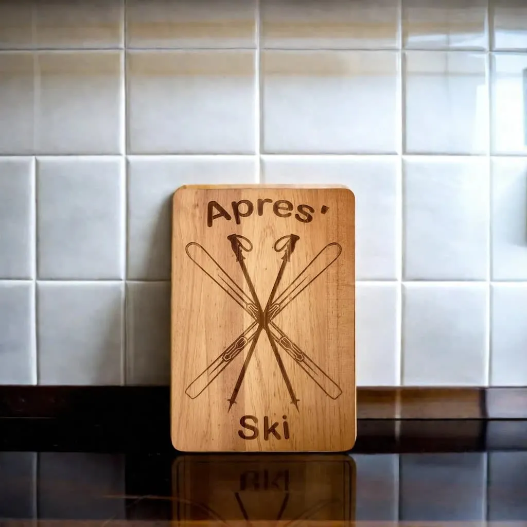 Apres Ski Wood Board - 10" x 15