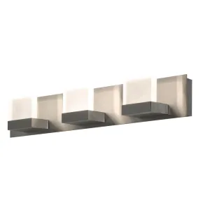 Arlo 25 in. 3 Lights LED Vanity Light Satin Nickel Finish 120V