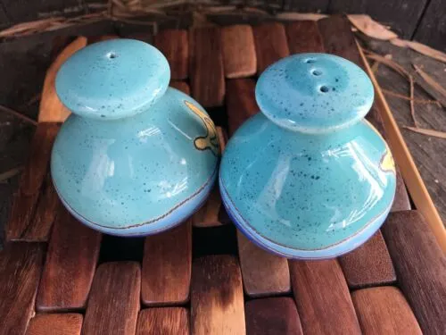 Artesa Hand Painted Salt And Pepper Shakers Made In Ecuador