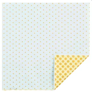 Blue and Gold Confetti Paper Napkins | Package 20