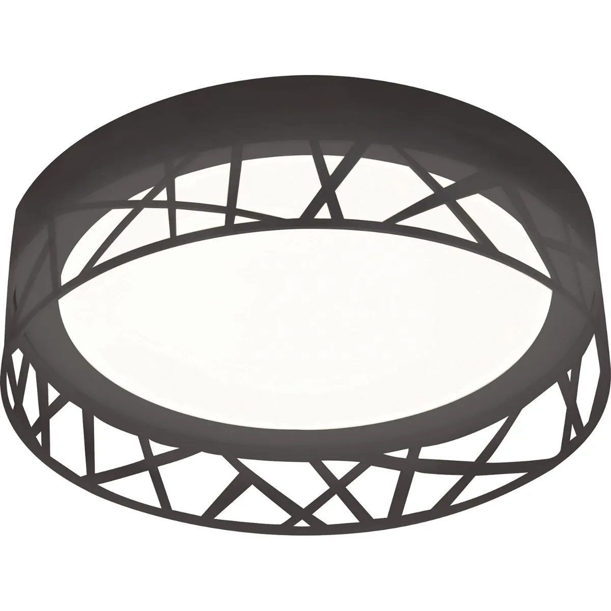 Boon 12 in. LED Flush Mount Light 120-277V Black Finish