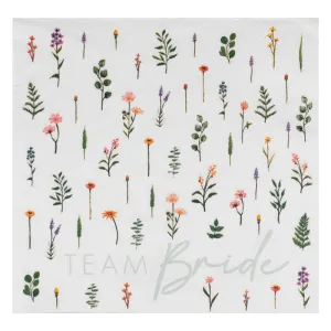 Bridal Bloom Team Bride Napkins 16pk