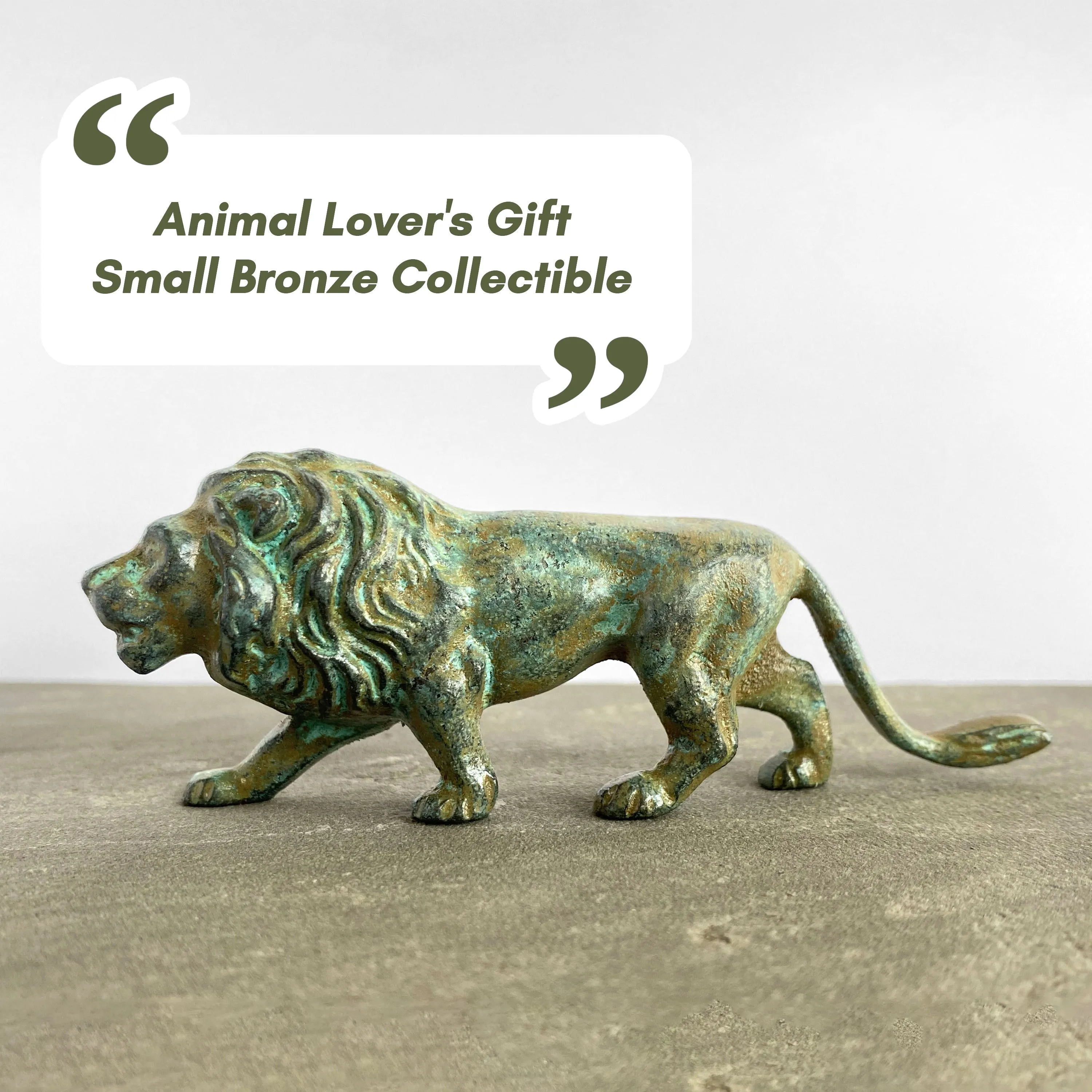 Bronze Lion Statue (Small)