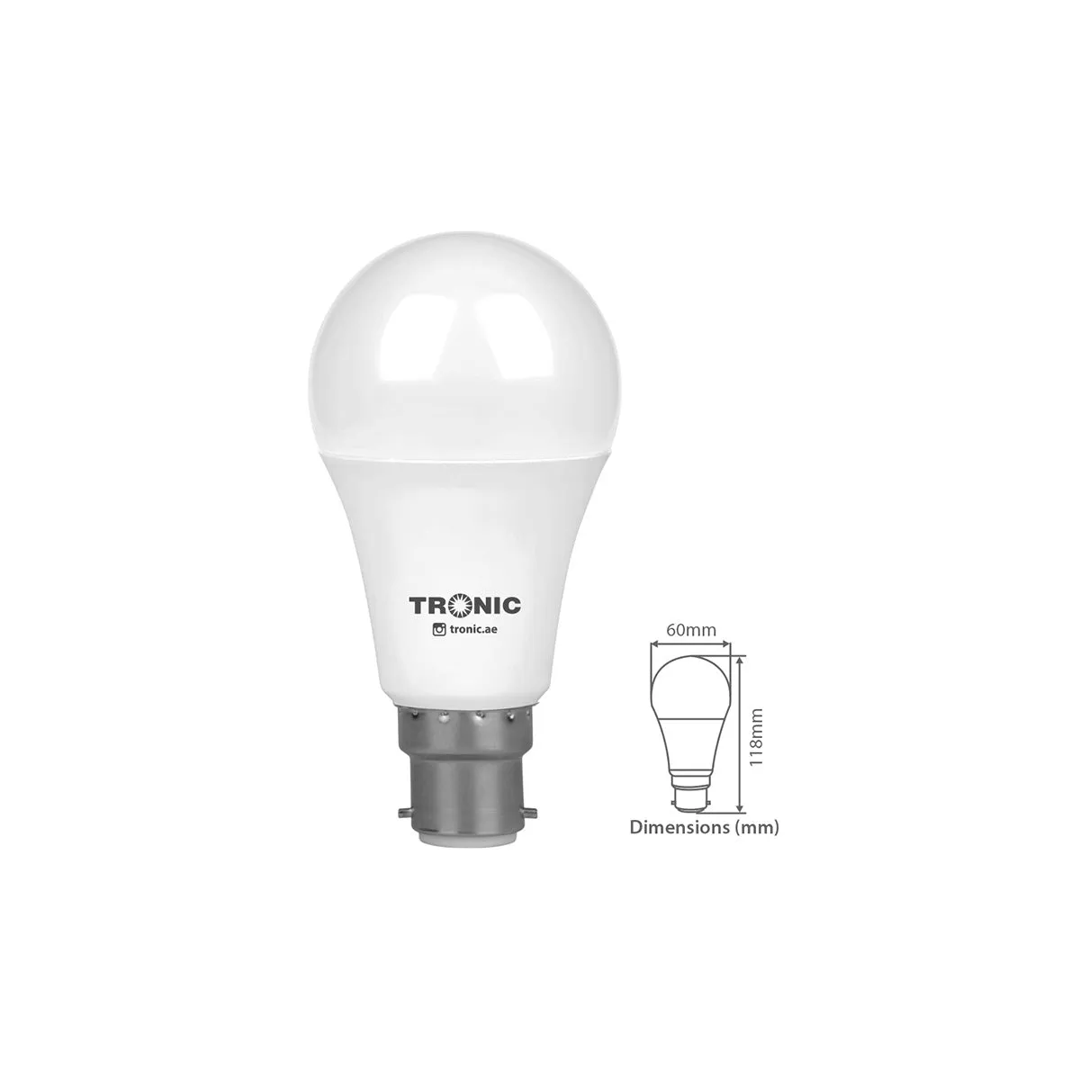 Bulb LED 12 Watts Day Light B22 (Pin)