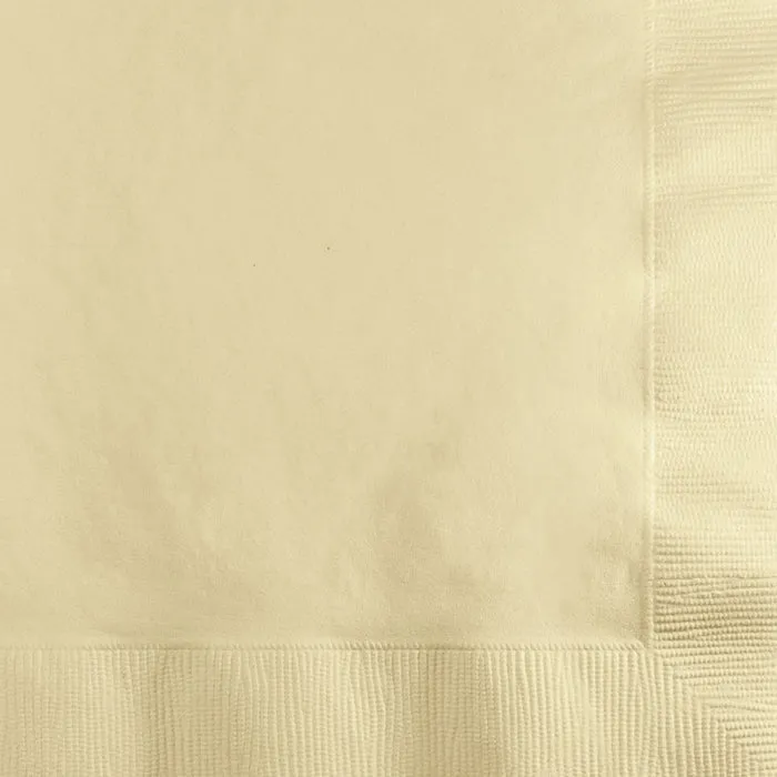 Bulk Ivory Beverage Napkins 3 ply (500 per Case)