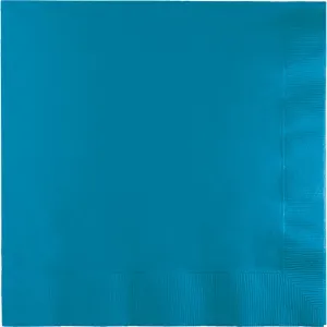 Bulk Pack of 100 Turquoise Luncheon Napkins 2Ply