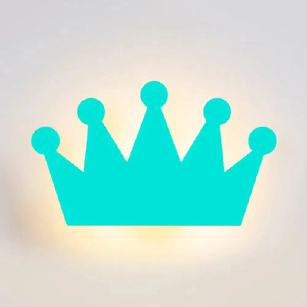 Cartoon Crown Wall Light - Energy-Saving LED for Kid's Bedroom