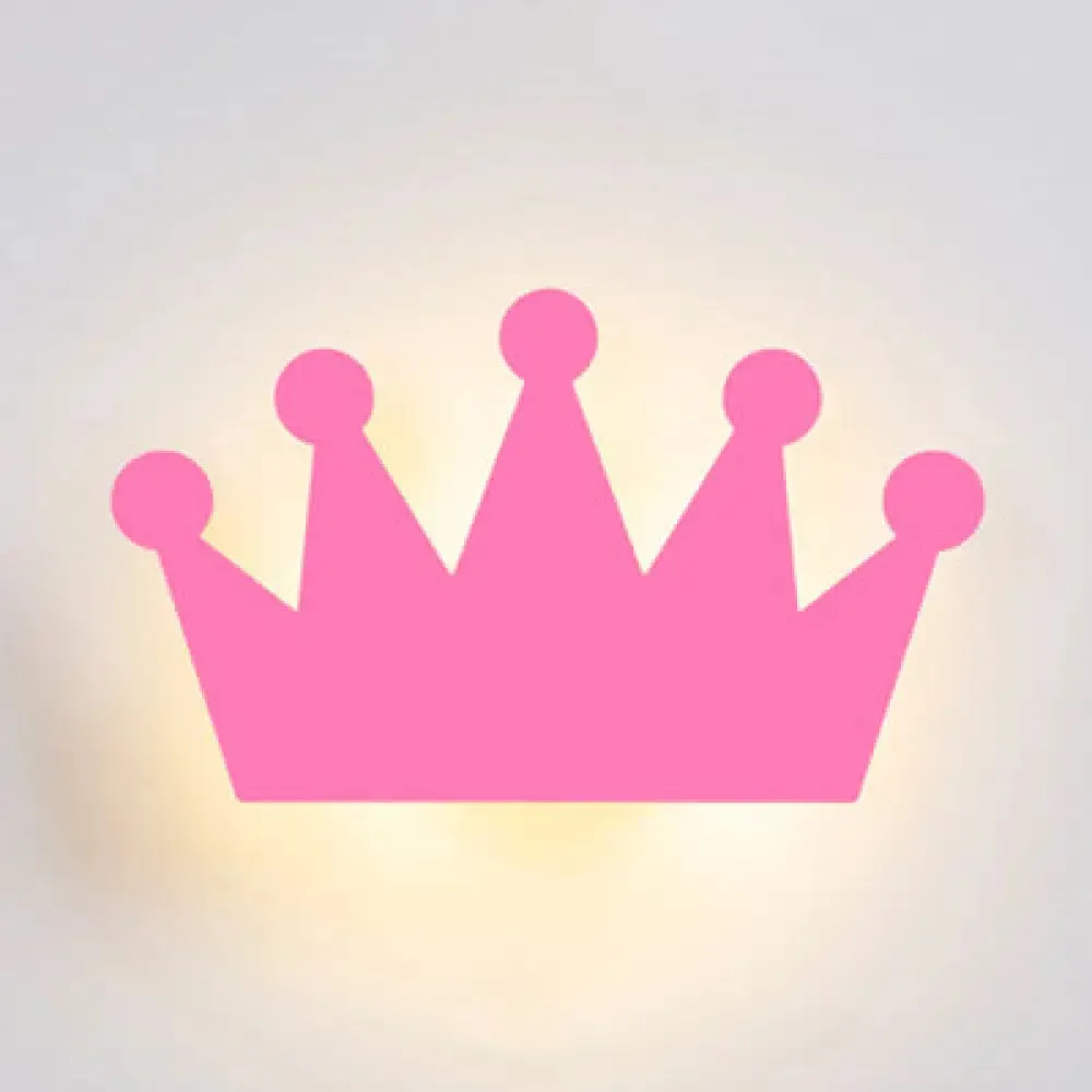 Cartoon Crown Wall Light - Energy-Saving LED for Kid's Bedroom