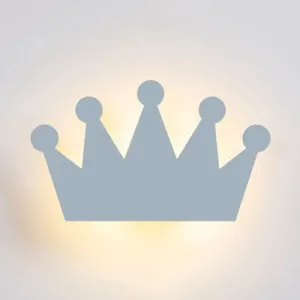 Cartoon Crown Wall Light - Energy-Saving LED for Kid's Bedroom