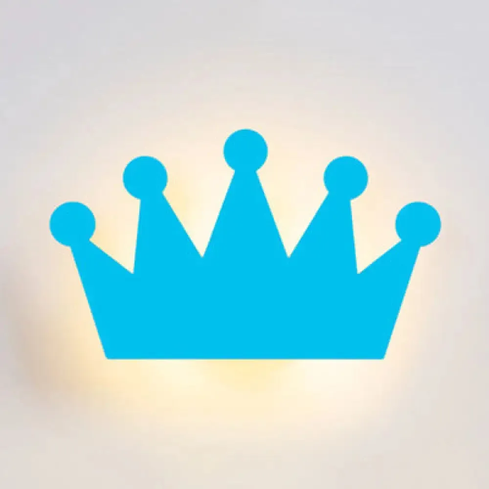 Cartoon Crown Wall Light - Energy-Saving LED for Kid's Bedroom