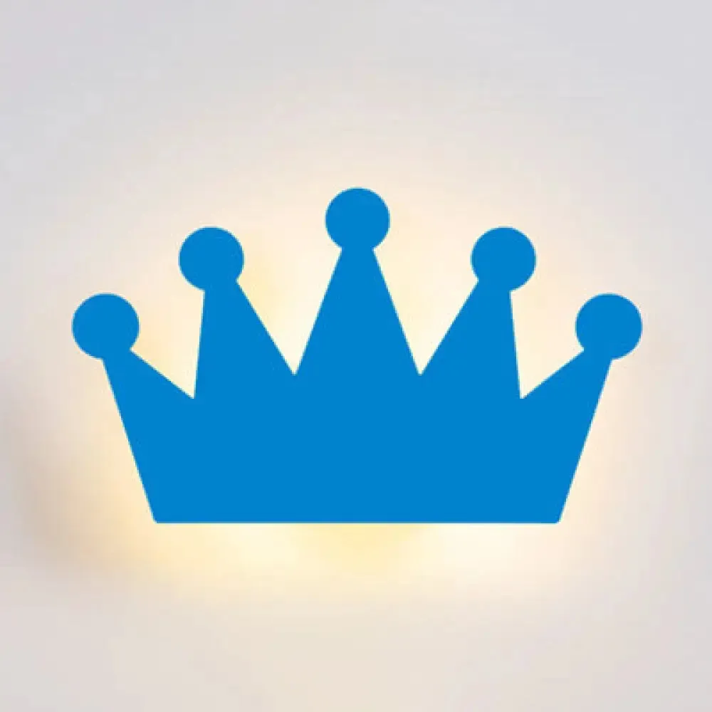 Cartoon Crown Wall Light - Energy-Saving LED for Kid's Bedroom