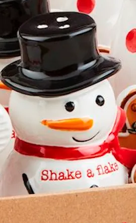 Christmas Character Salt & Pepper Shaker By Mud Pie