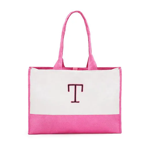 COLORBLOCK TOTE - HOT PINK