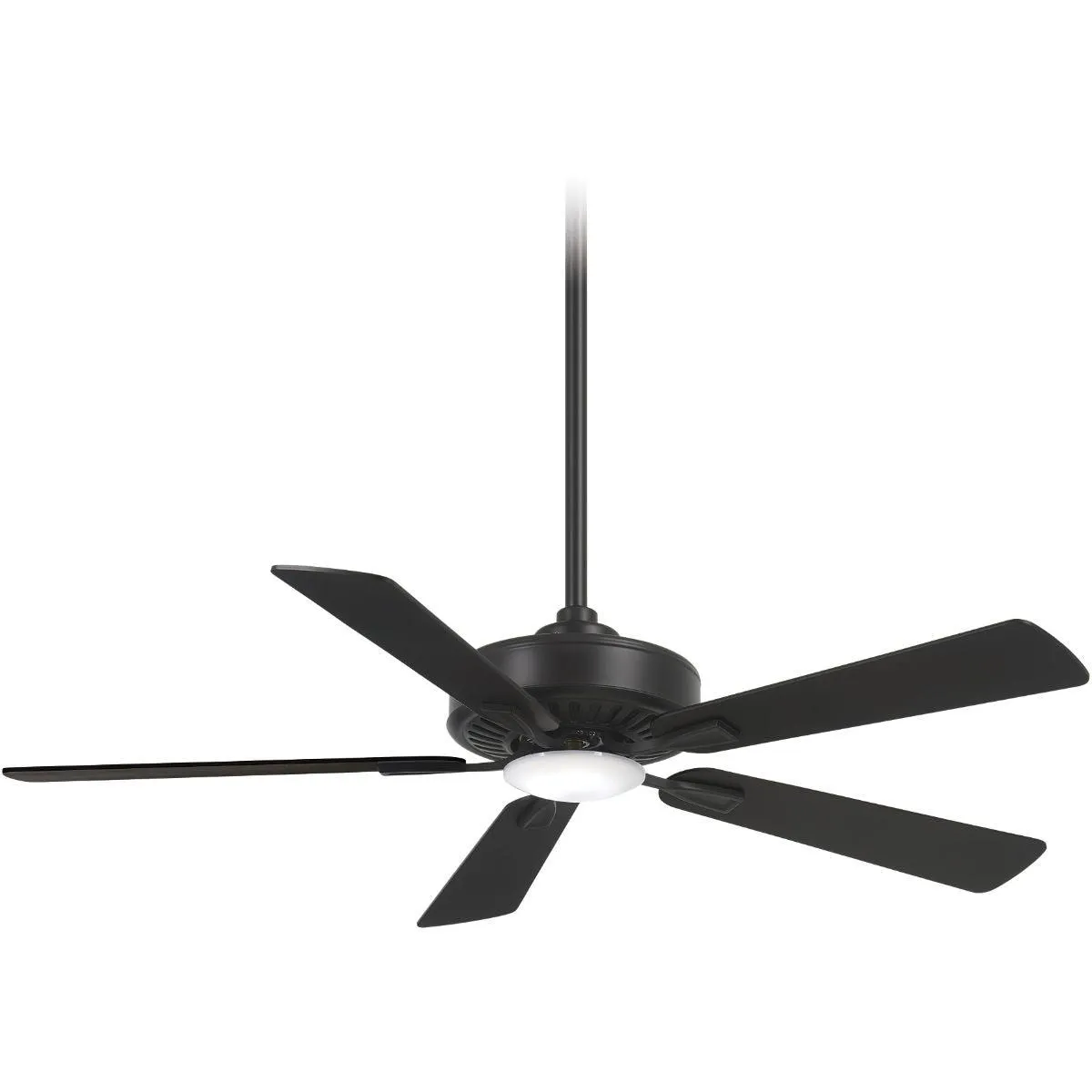 Contractor Plus LED 52 Inch Ceiling Fan with Light and Remote, Coal