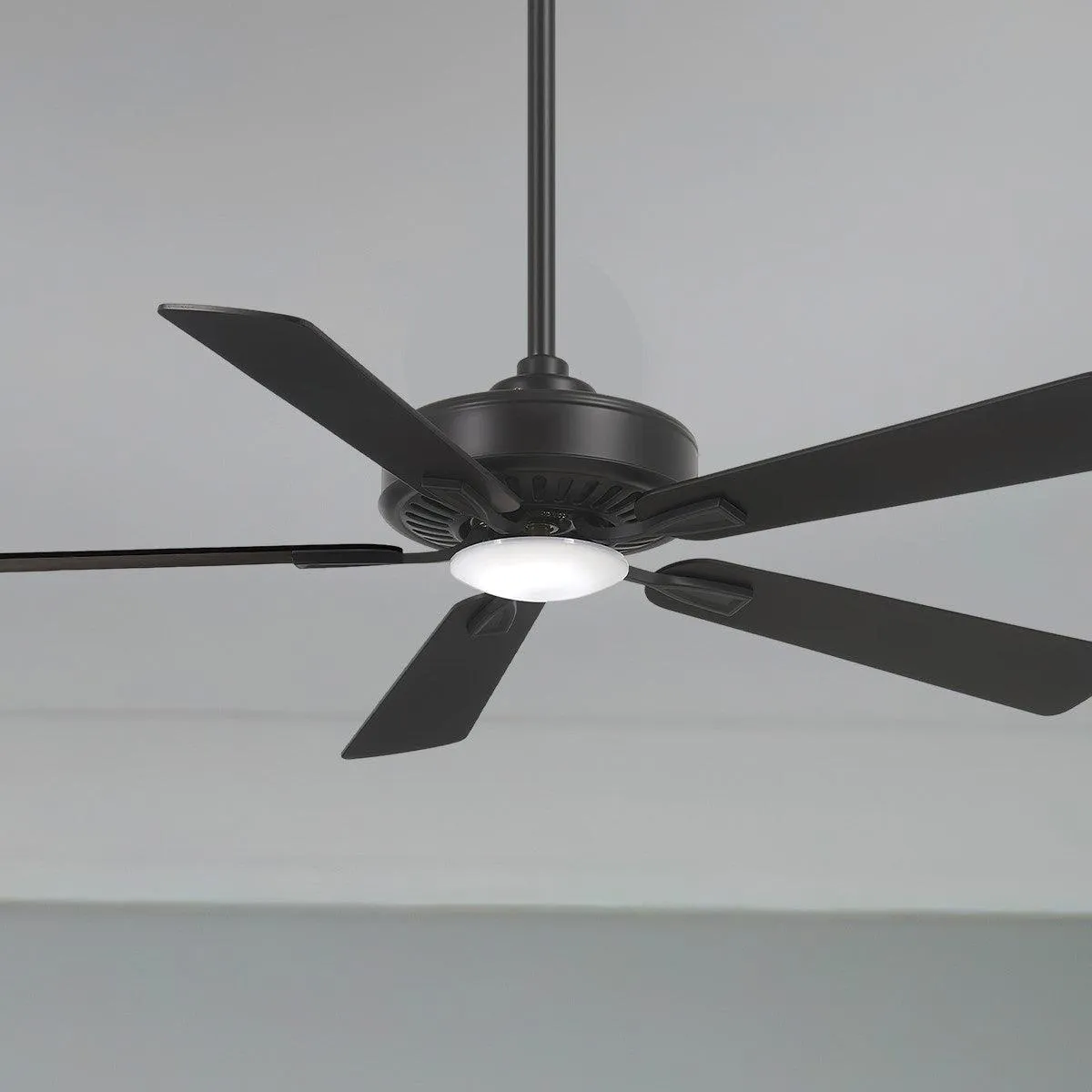 Contractor Plus LED 52 Inch Ceiling Fan with Light and Remote, Coal