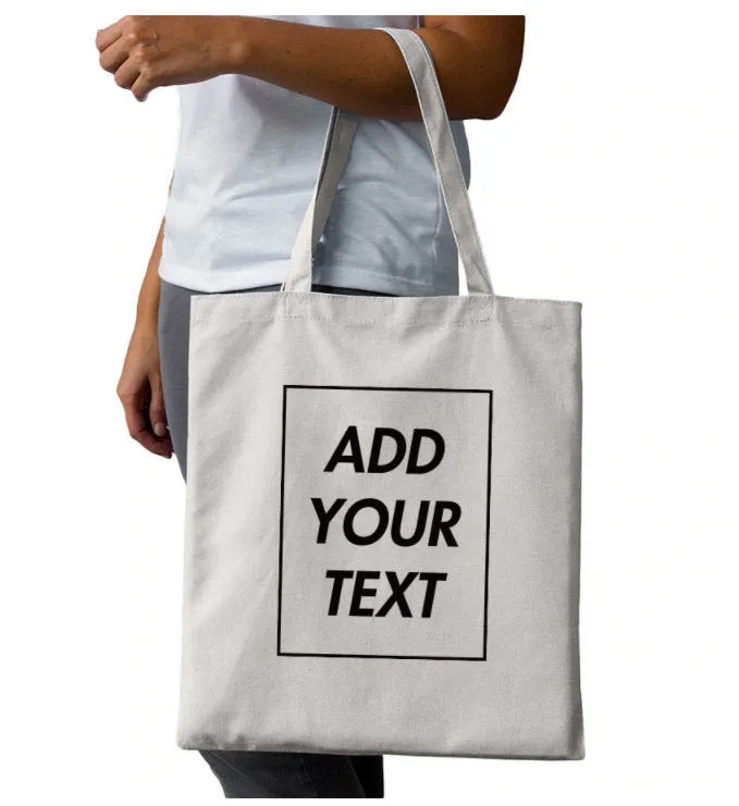 Custom Personalised Canvas Tote Bag Shoulder Bag Shopping Bag - Personalized Photo, Logo, Text, Slogan, Business,  Bulk buy, Wholesale Bags