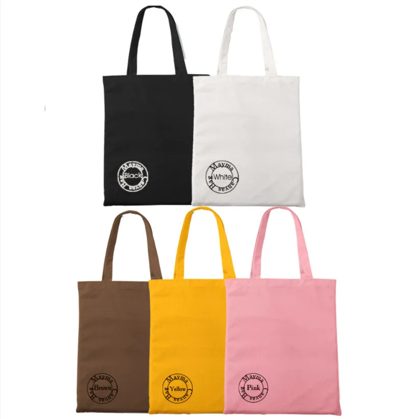 Custom Personalised Canvas Tote Bag Shoulder Bag Shopping Bag - Personalized Photo, Logo, Text, Slogan, Business,  Bulk buy, Wholesale Bags