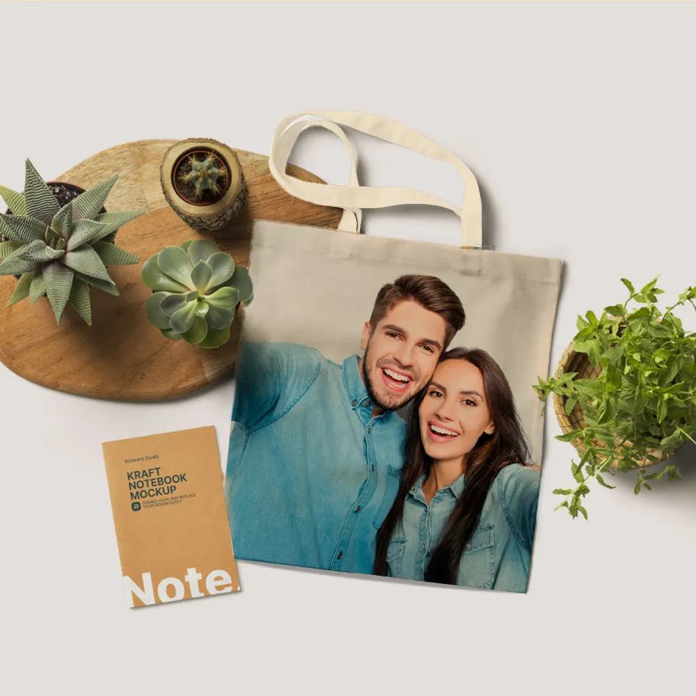 Custom Tote Bags With Photo Printing Eco-friendly Canvas Bag