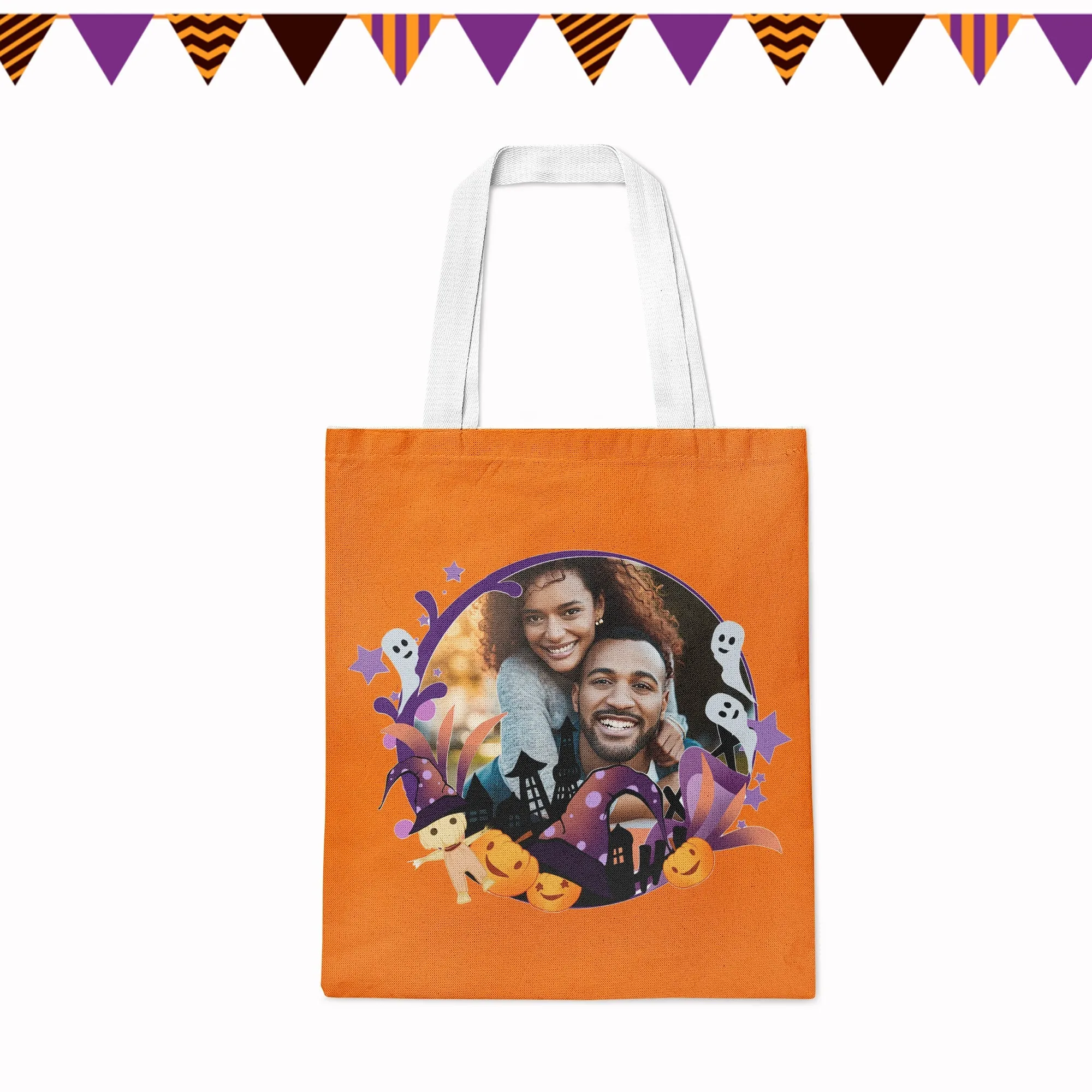 Custom Tote Bags With Photo Printing For Halloween