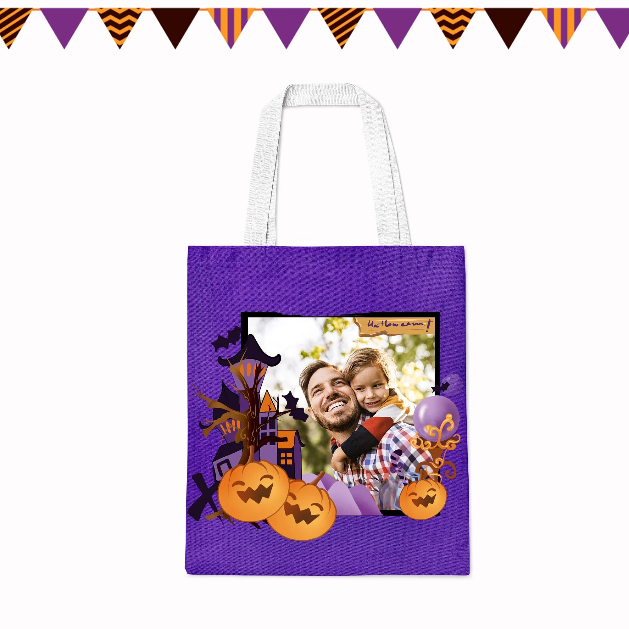 Custom Tote Bags With Photo Printing For Halloween