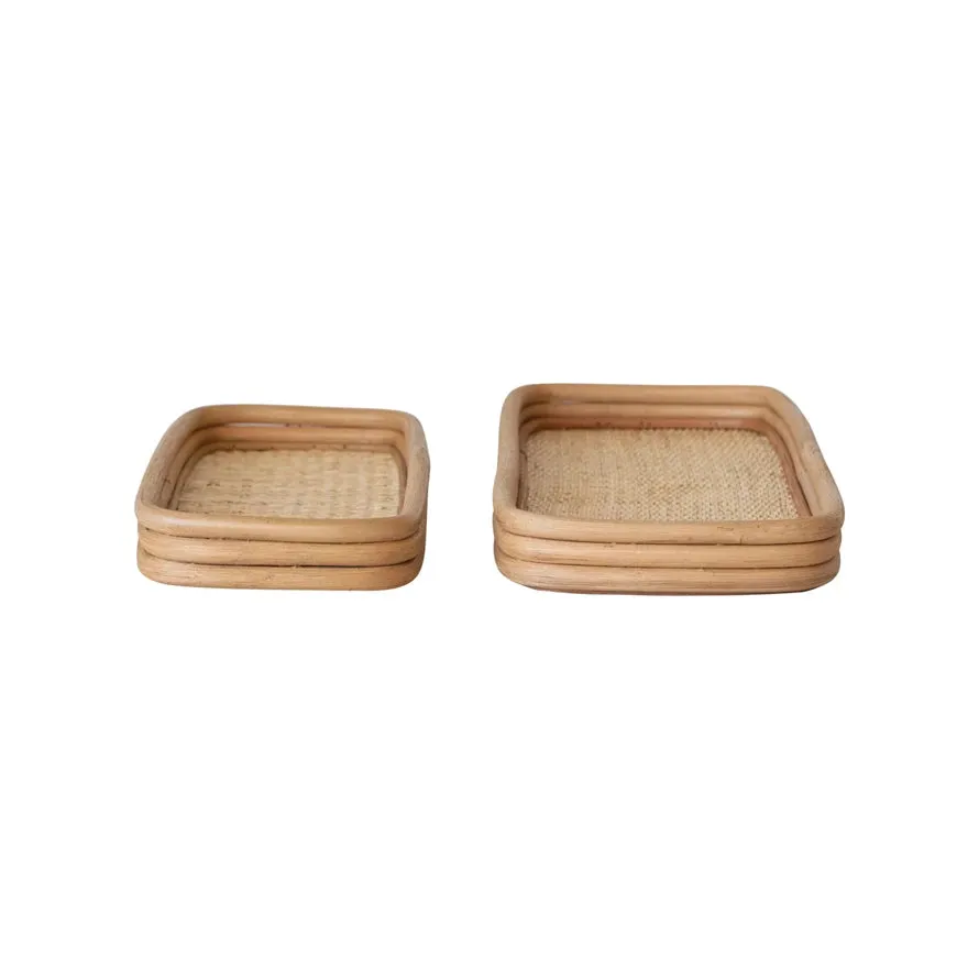 Decorative Trays | Hand-woven Rattan