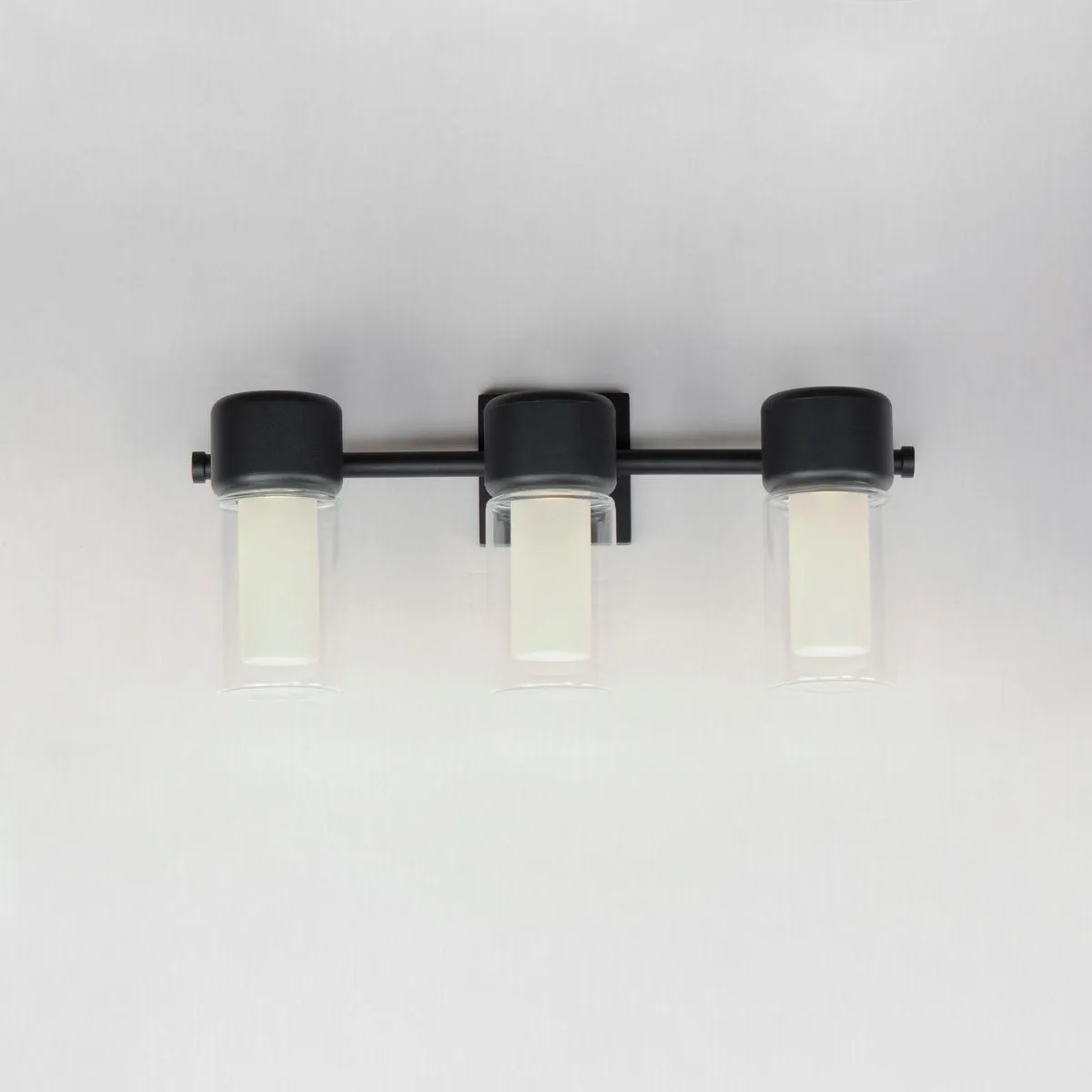 Dram 22 in. 3 Lights LED Vanity Light Black Finish