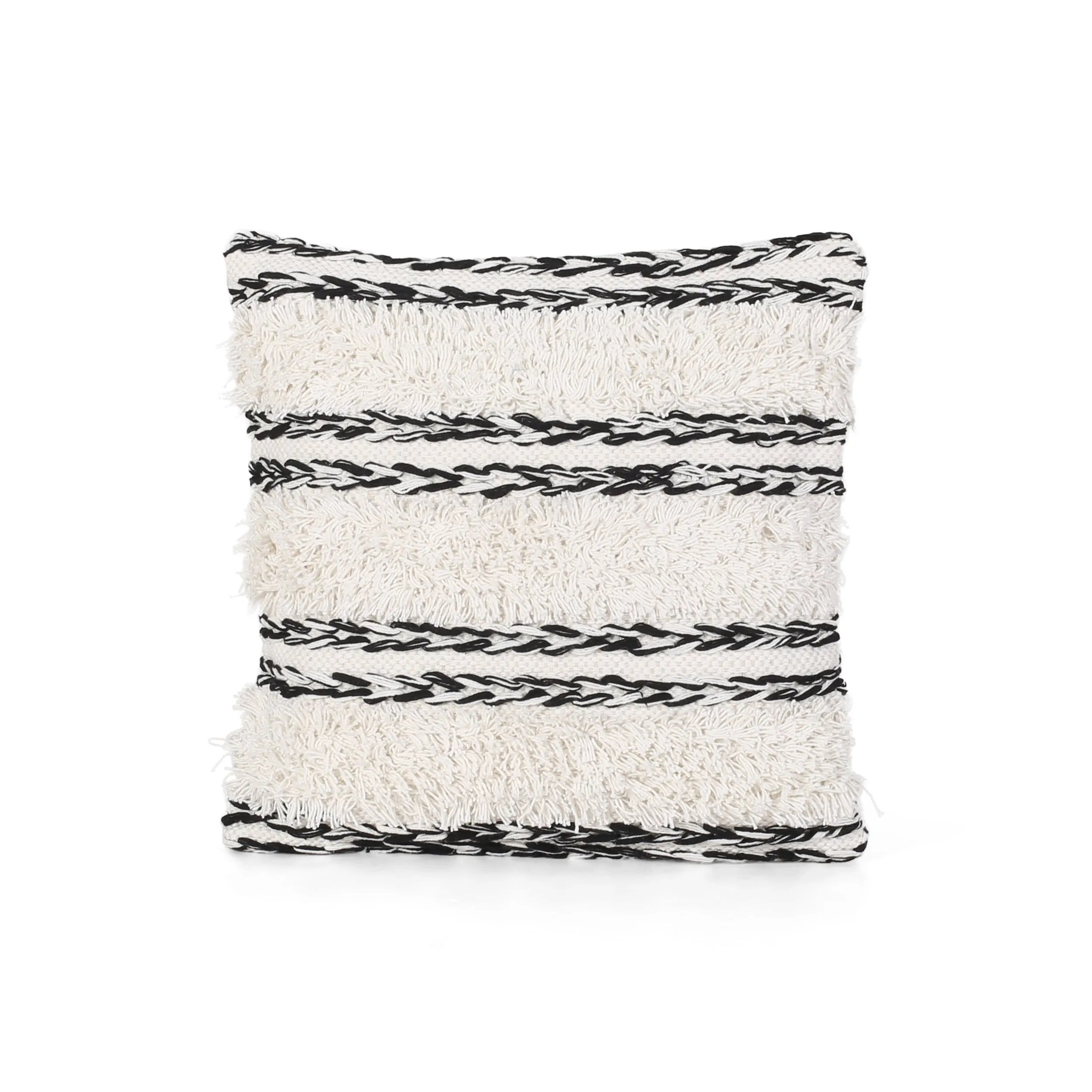 Emoni Boho Cotton Throw Pillow (Set of 2)