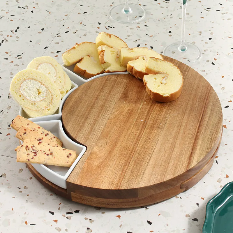 Fork Board Nordic Western Food Cutting Board Fruit Cheese Bread Pizza Board