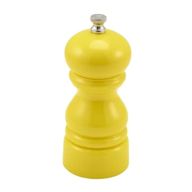 Genware Salt Or Pepper Grinder Yellow 12.7cm