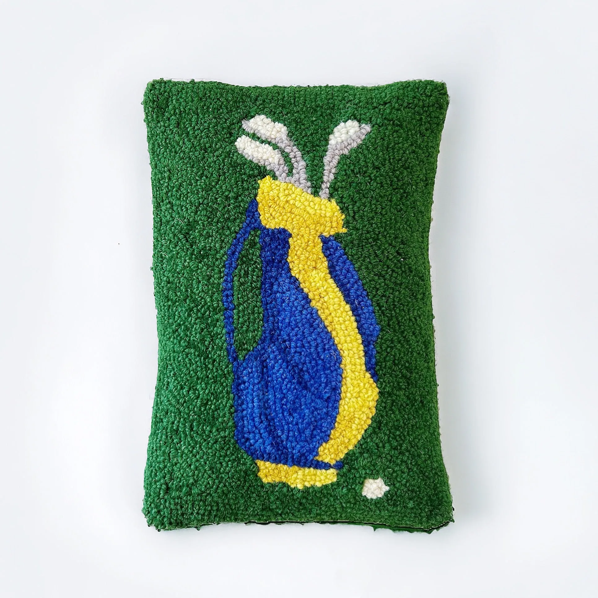 Golf Club Set Hooked Pillow