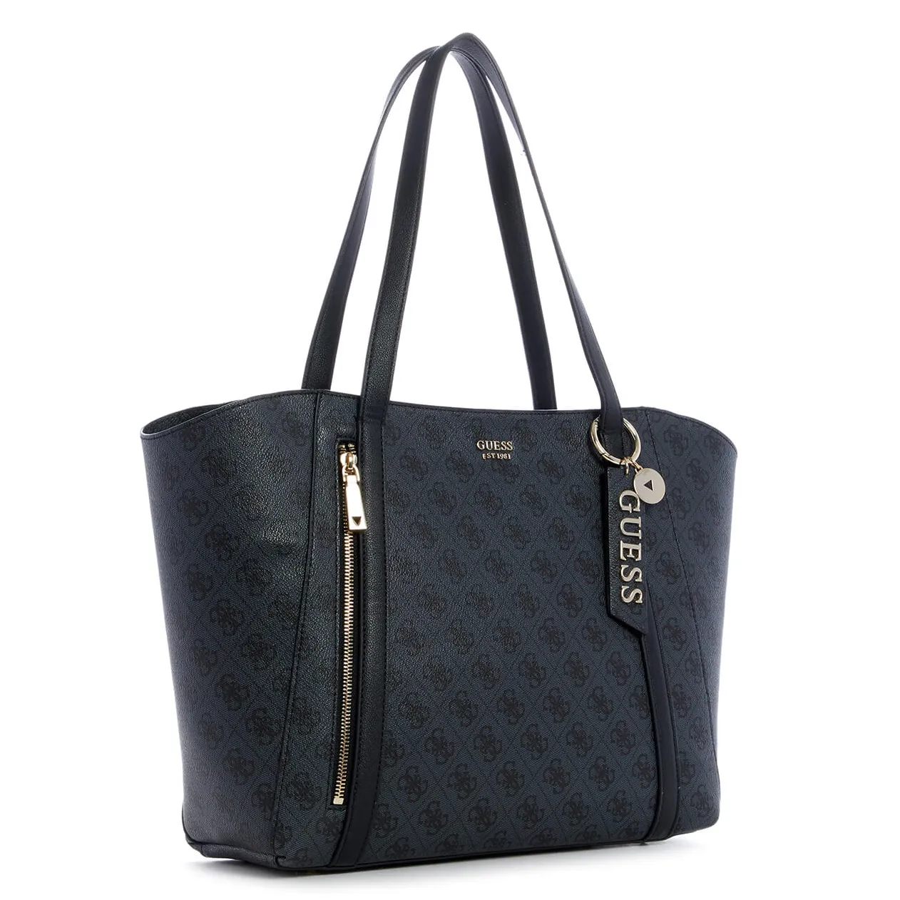 GUESS Coal Black Naya Tote Bag