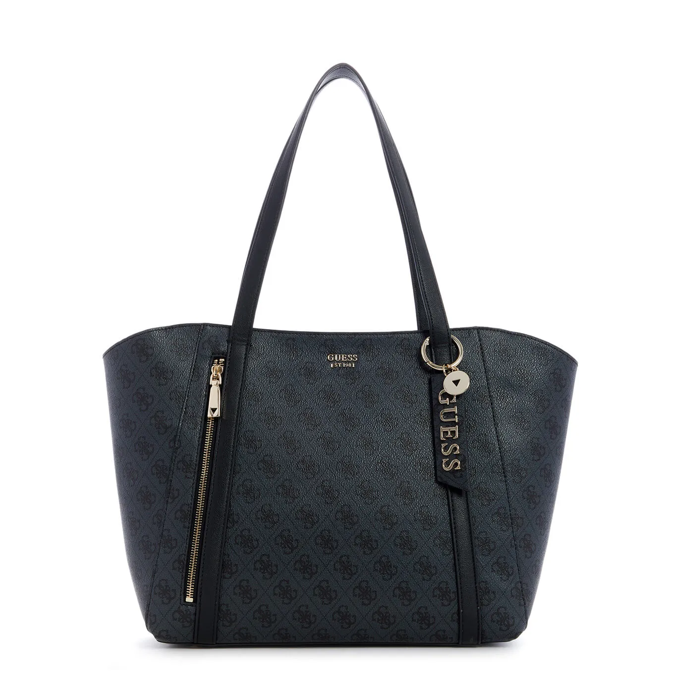 GUESS Coal Black Naya Tote Bag