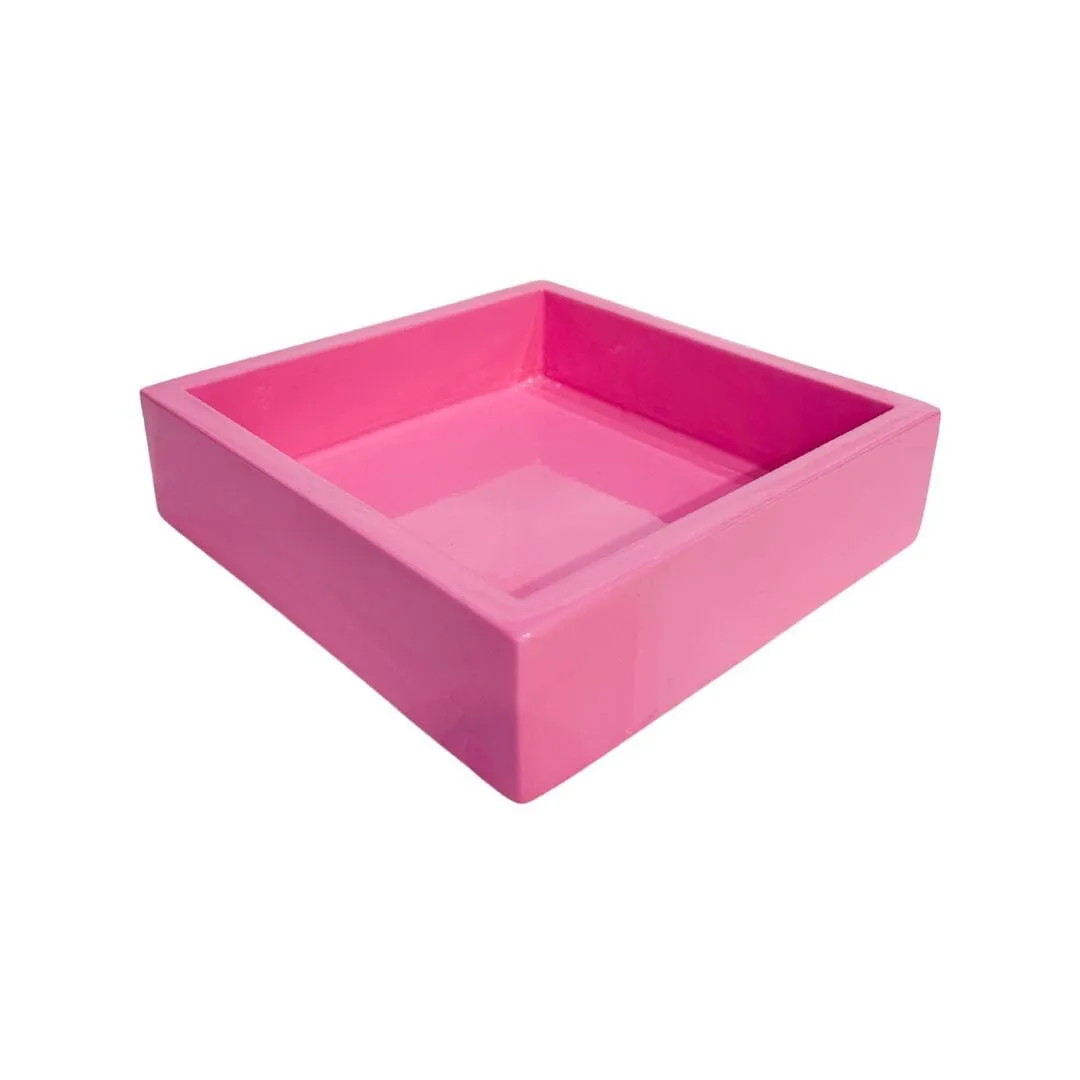 Hot Pink Bamboo Cocktail Napkin Holder