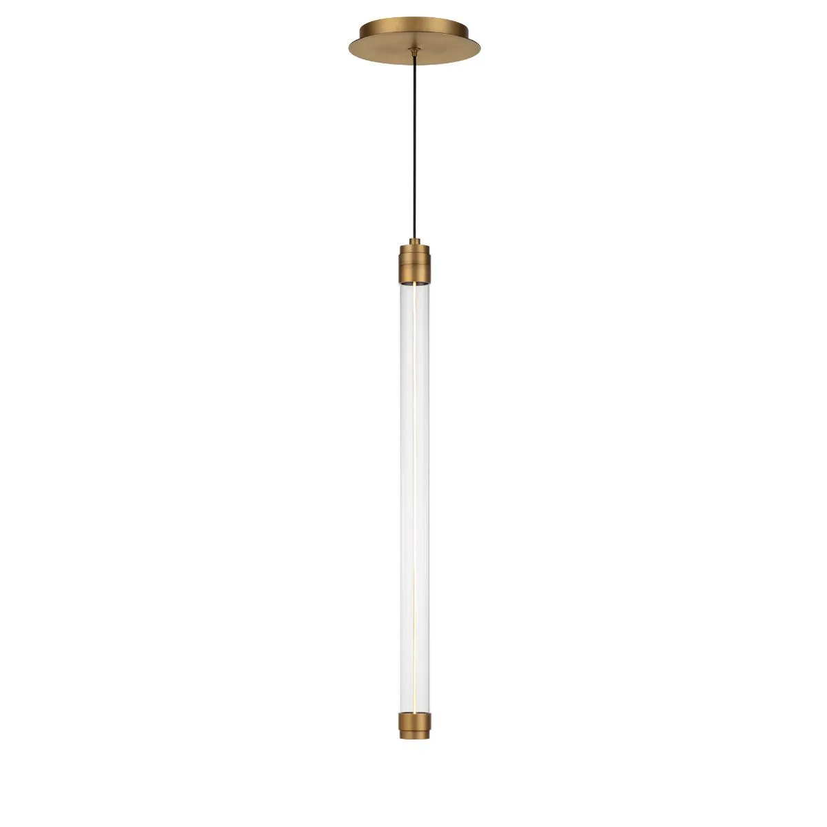 Jedi 5 in. LED Pendant Light 3000K Brass finish