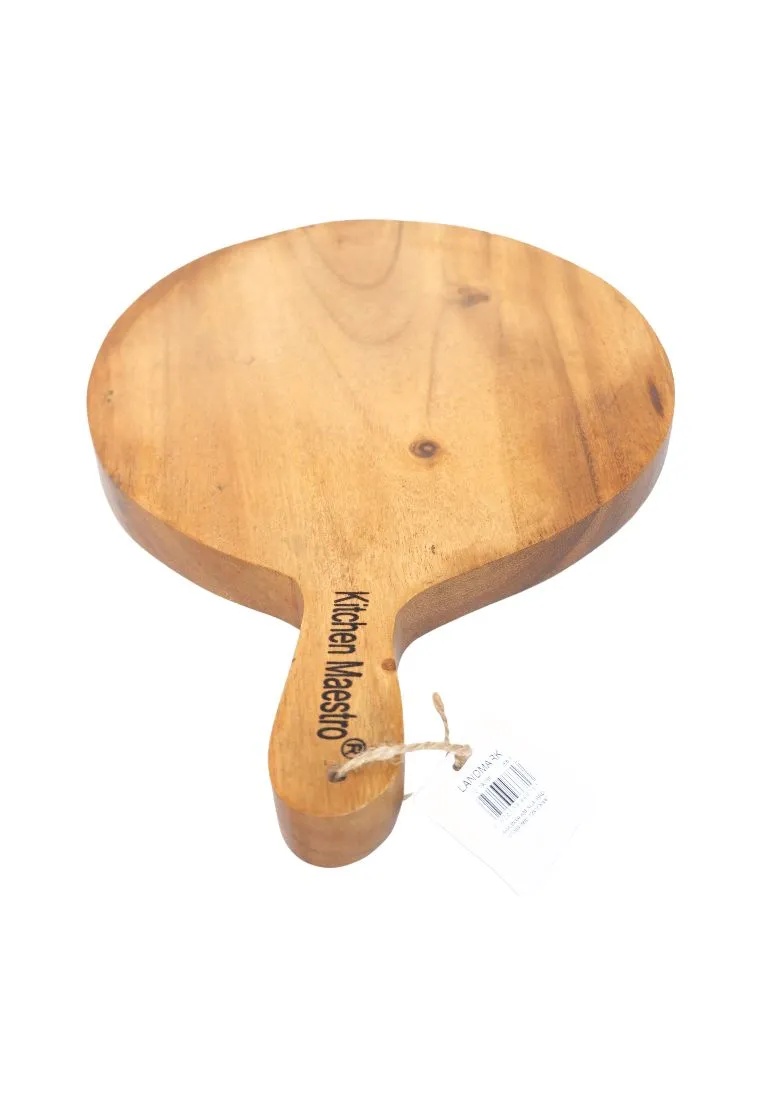 Kitchen Maestro Acacia Round Cutting Board/ Cheese Board