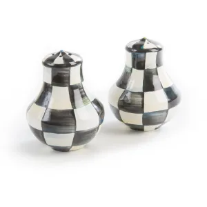 MacKenzie Childs Courtly Check Enamel Salt & Pepper Shakers