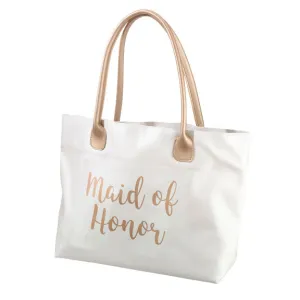 Maid of Honor Metallic Gold Tote Bag