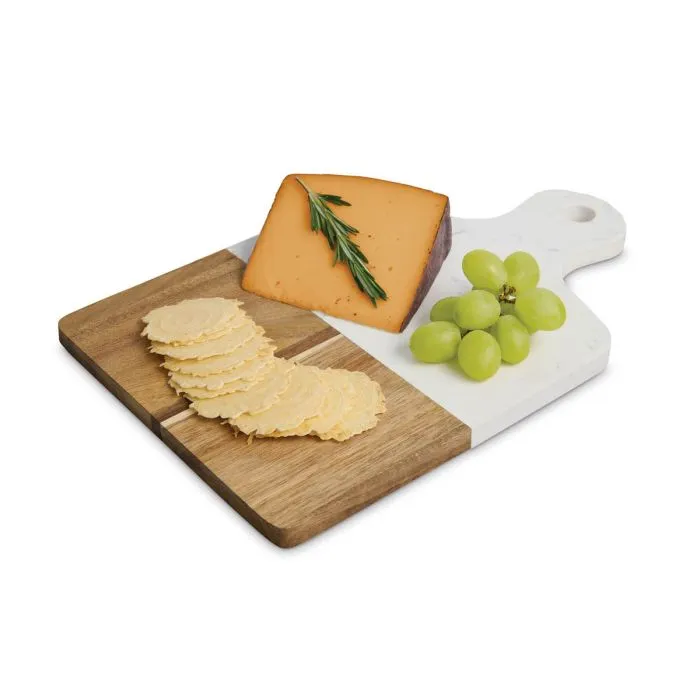 Maison du Fromage Rectangle Cultured Marble & Wood Cheese Board