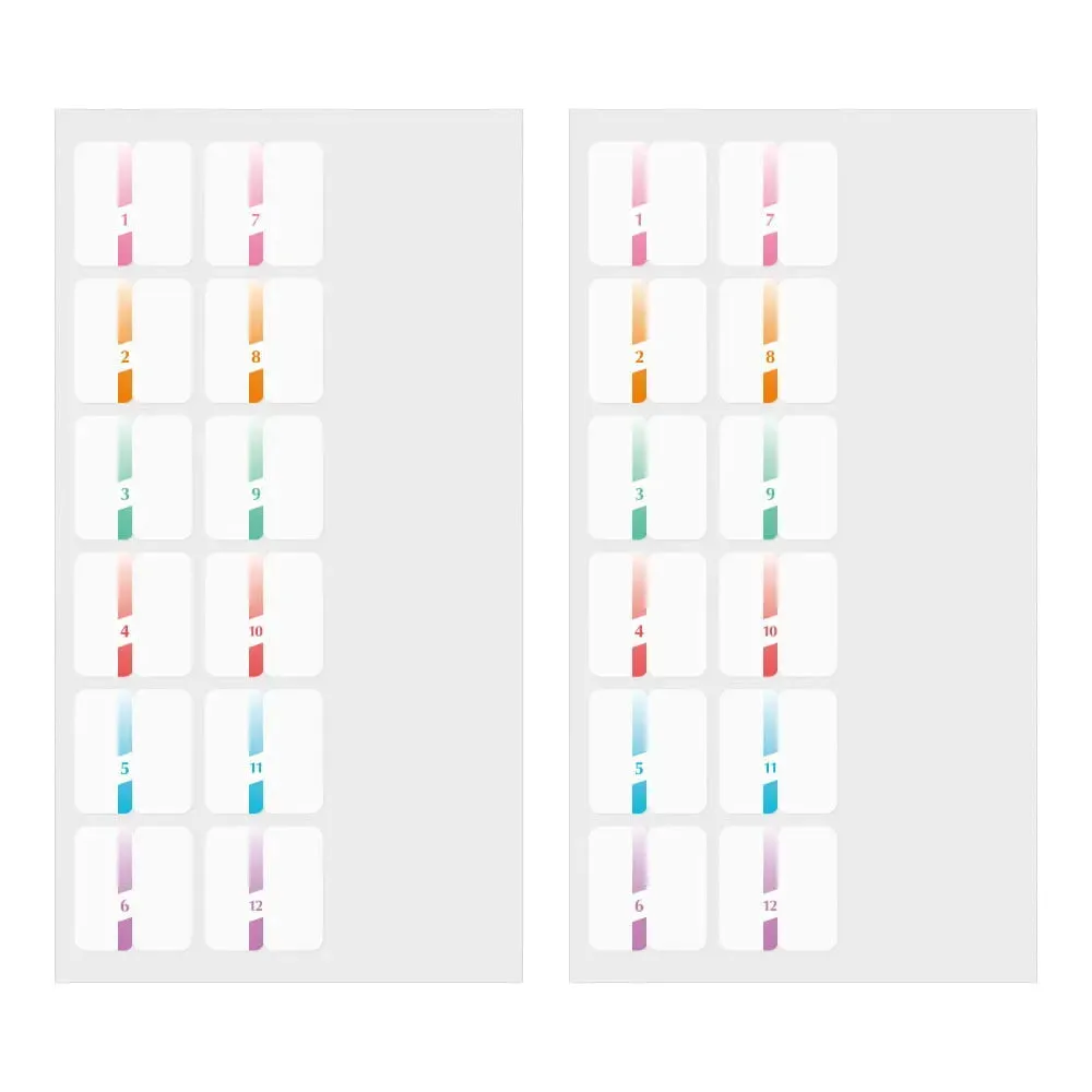 Midori Index Label Chiratto Number