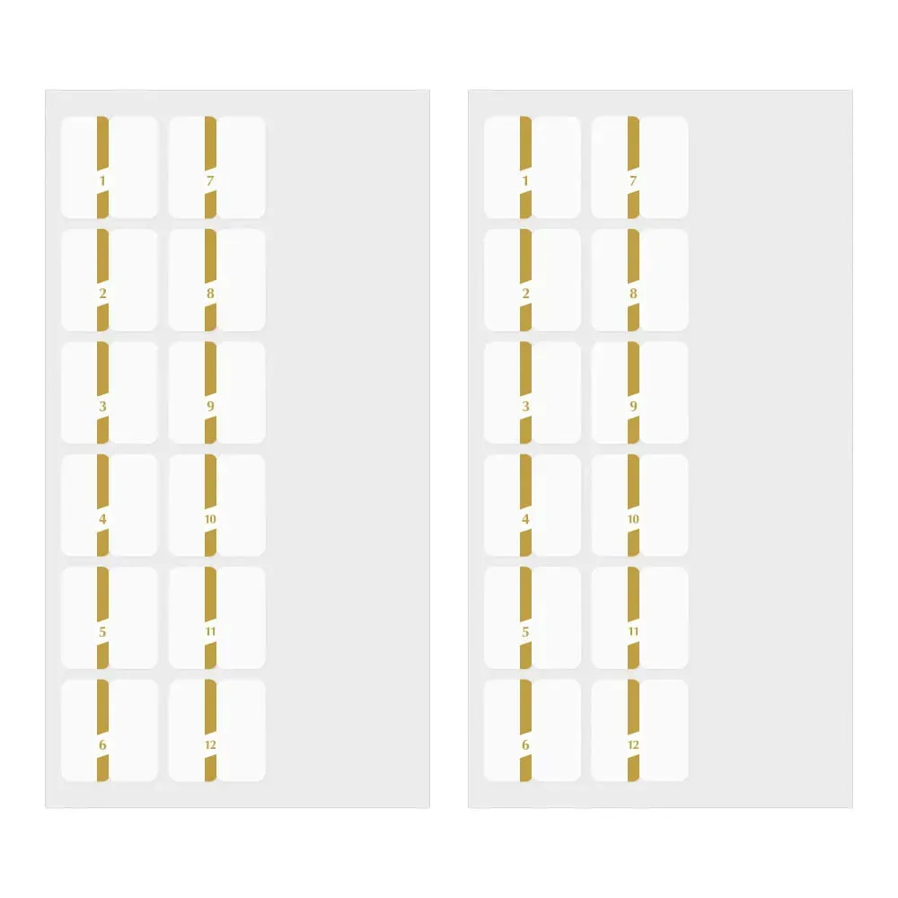 Midori Index Label Chiratto Number